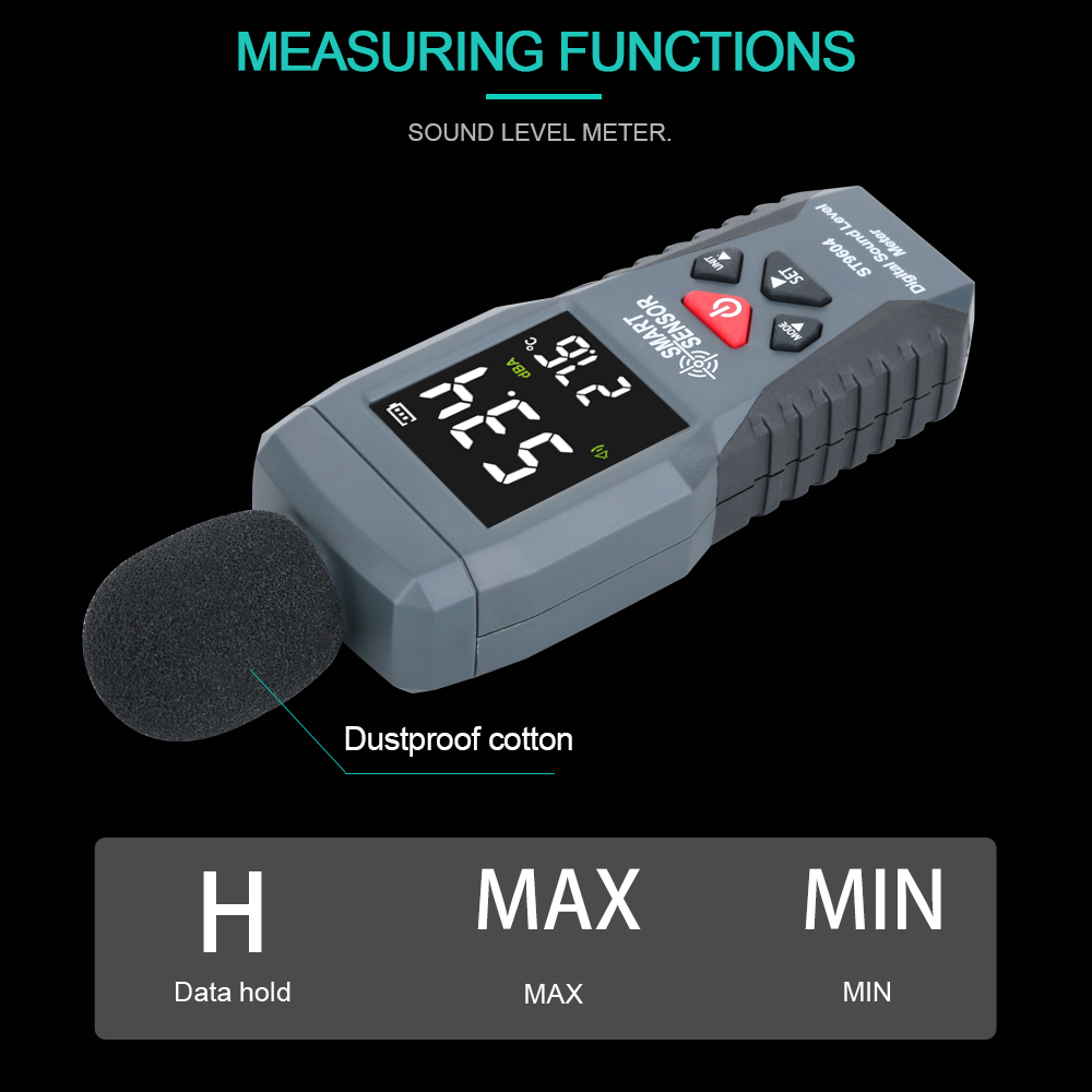 Sound Level Meter Db 30-130 - Цифровой измеритель уровня звука, 30-130 дБ,