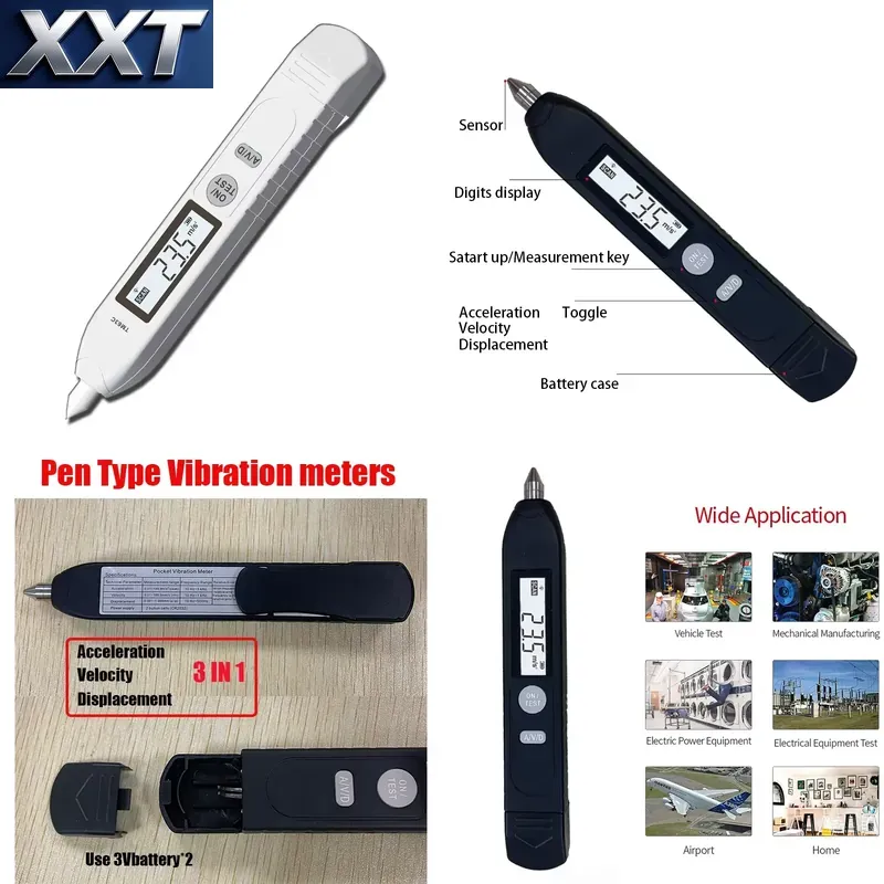 Vibration Pen Meter Mini - Цифровой ручной виброметр XXT: высокоточный мини-измеритель