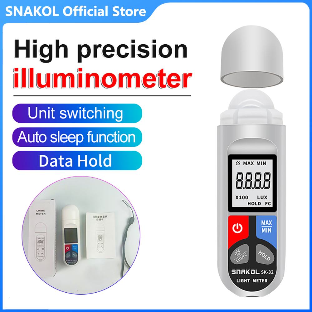 Lux Meter Digital Light - SK-32 цифровой измеритель освещенности, ручной люкс-тестер,