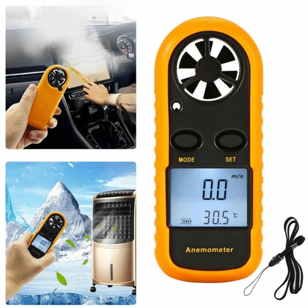 Мини-цифровой анемометр, ручно – обзор и цена Anemometer Digital Wind Speed