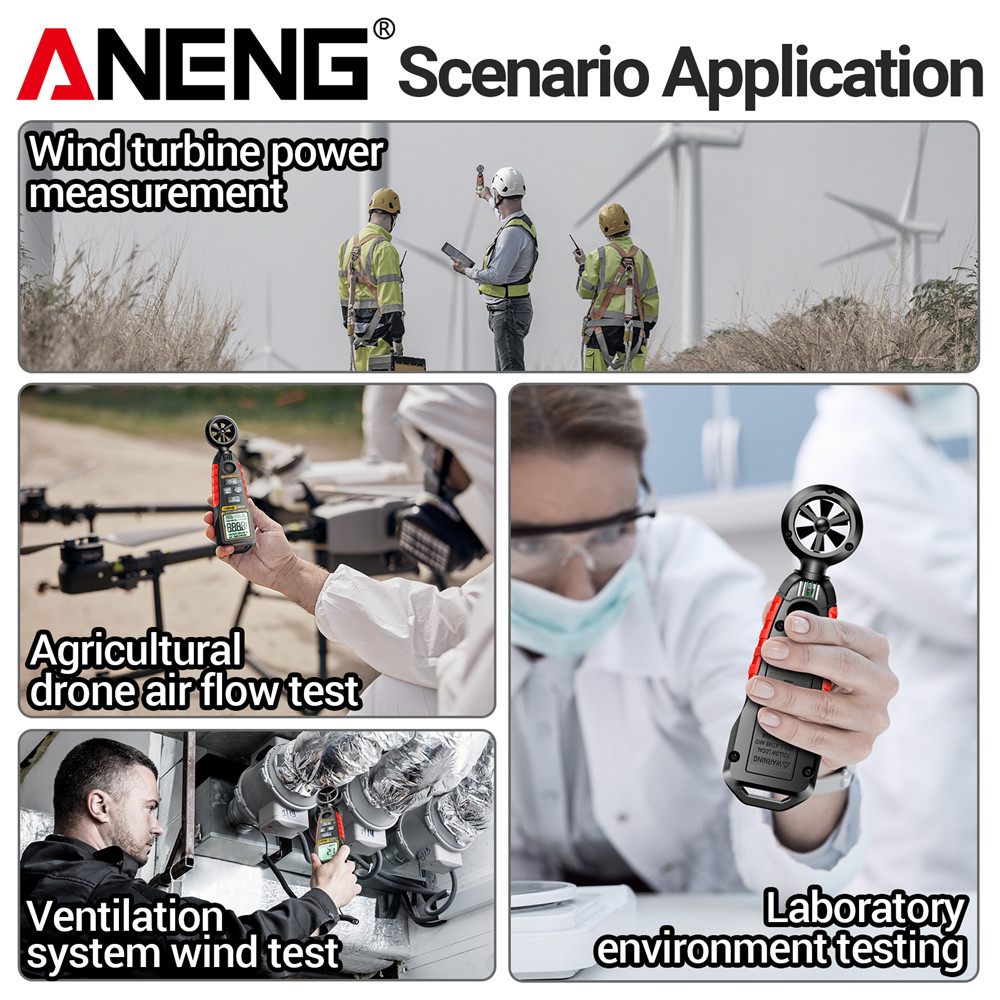 Цифровой портативный анемометр – обзор и цена Anemometer Digital Wind Speed
