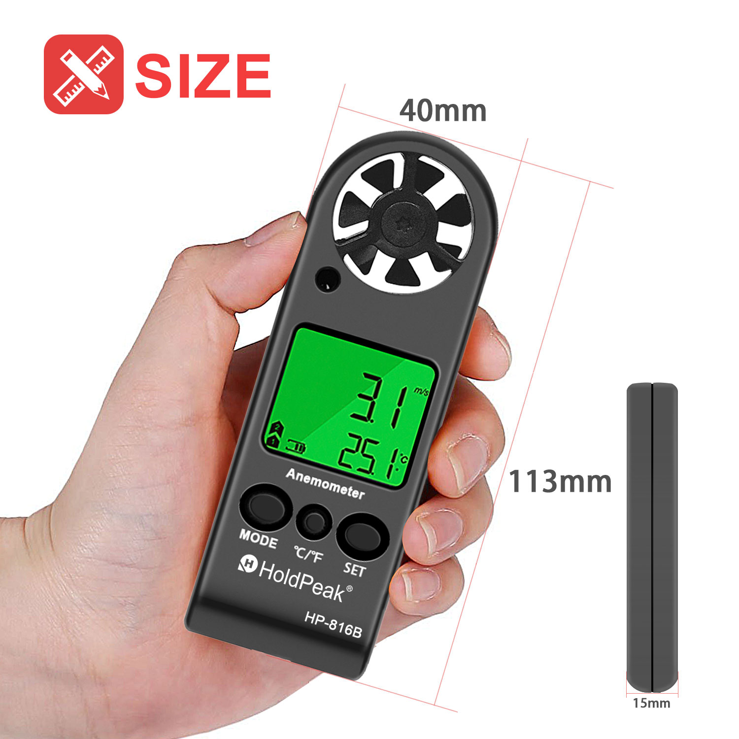 Цифровой анемометр-измеритель  – обзор и цена Anemometer Digital Wind Speed