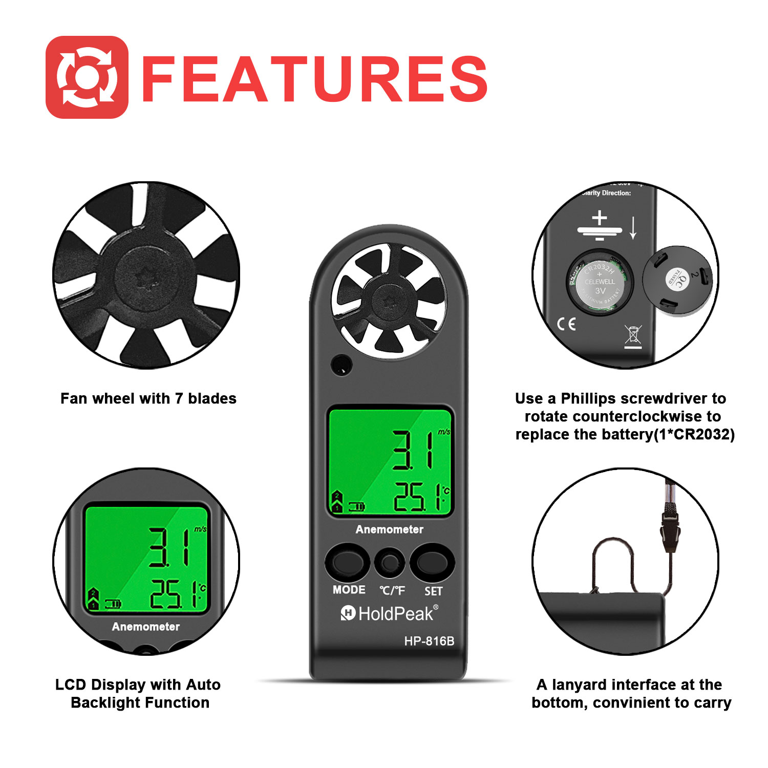 Цифровой анемометр-измеритель  – обзор и цена Anemometer Digital Wind Speed