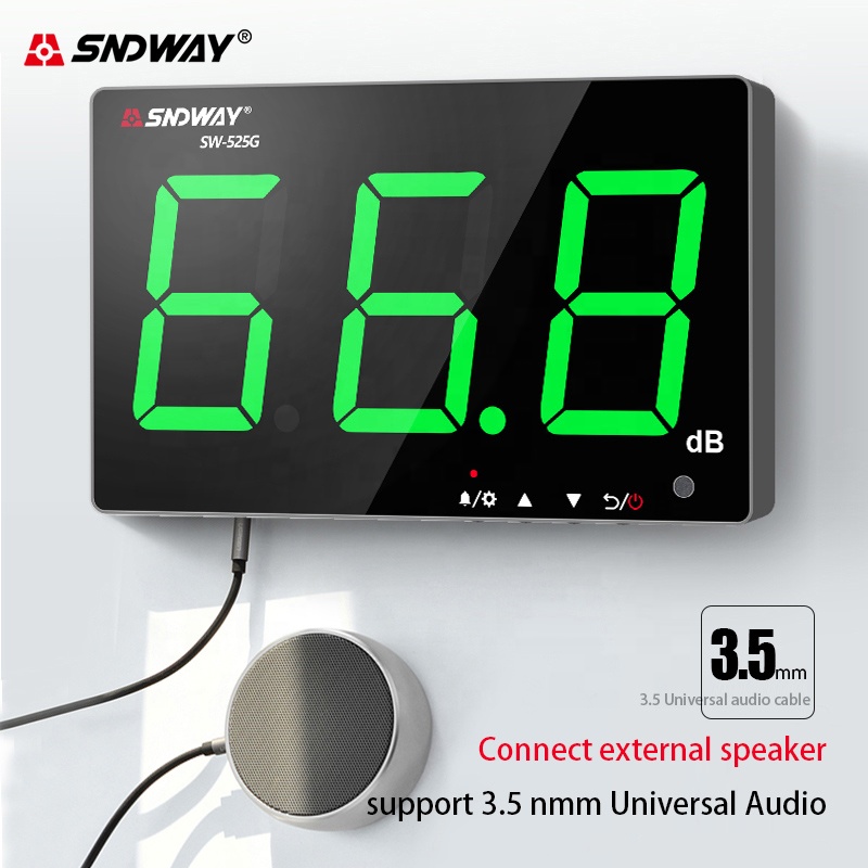 SNDWAY SW-525G Настенный измер – обзор и цена Sound Level Meter Db 30-130