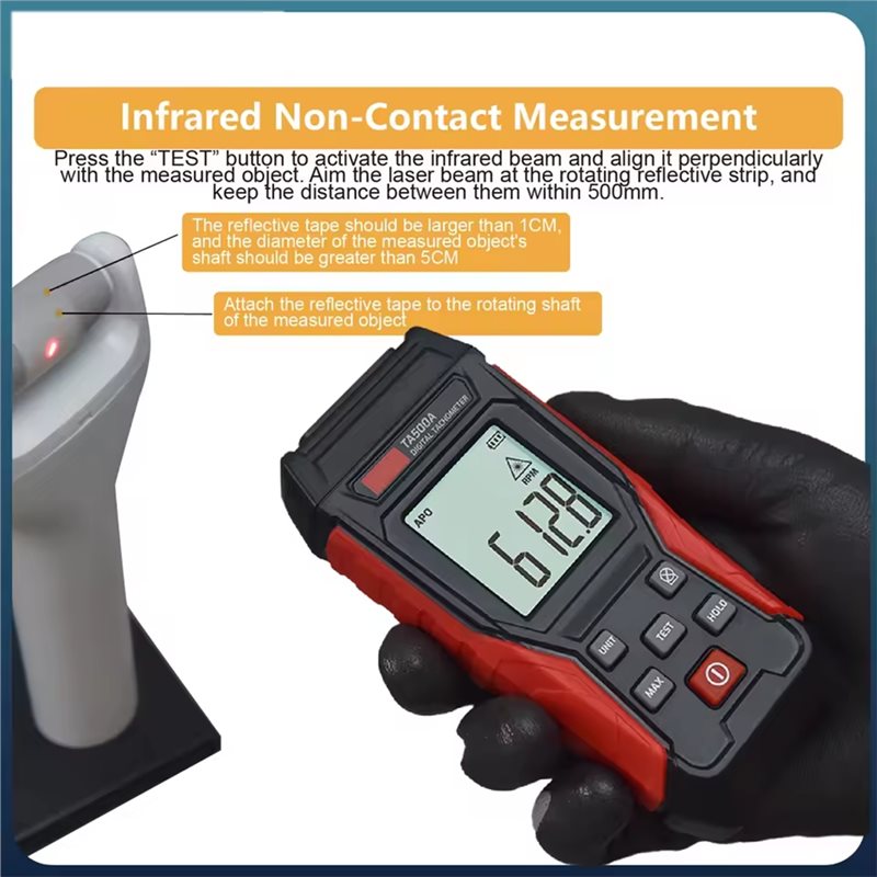 ABKP-Цифровой лазерный тахомет – обзор и цена Tachometer Digital Laser Rpm