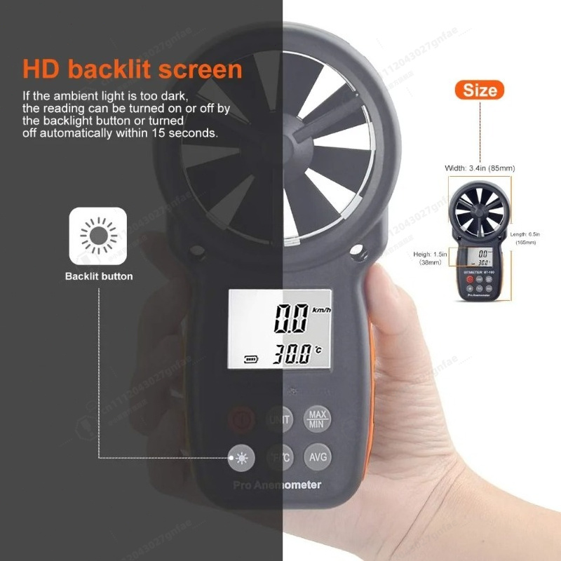 Цифровой анемометр BT-100: пор – обзор и цена Anemometer Digital Wind Speed