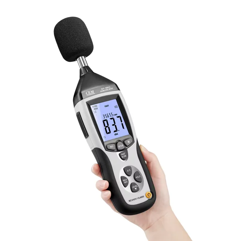 DT-8852 Цифровой шумомер с диа – обзор и цена Sound Level Meter Db 30-130
