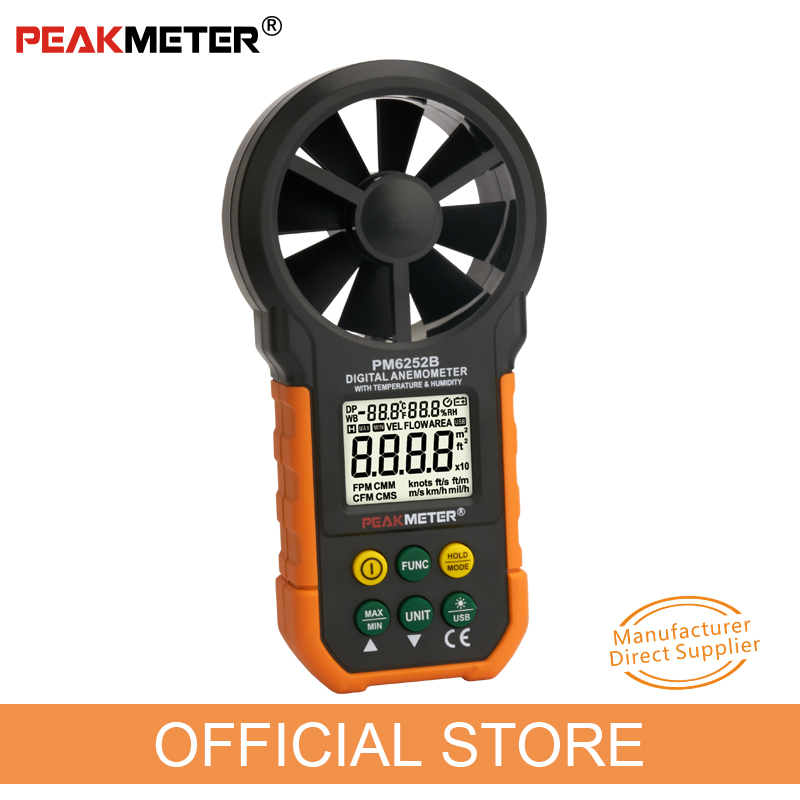 PEAKMETER PM6252B – цифровой а – обзор и цена Anemometer Digital Wind Speed