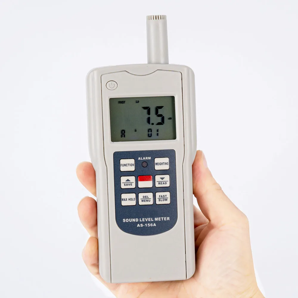 Цифровой шумомер AS-156A/B, из – обзор и цена Sound Level Meter Db 30-130