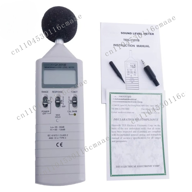 TES-1351B Новый цифровой шумом – обзор и цена Sound Level Meter Db 30-130