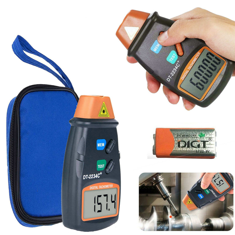 Профессиональный цифровой лазе – обзор и цена Tachometer Digital Laser Rpm