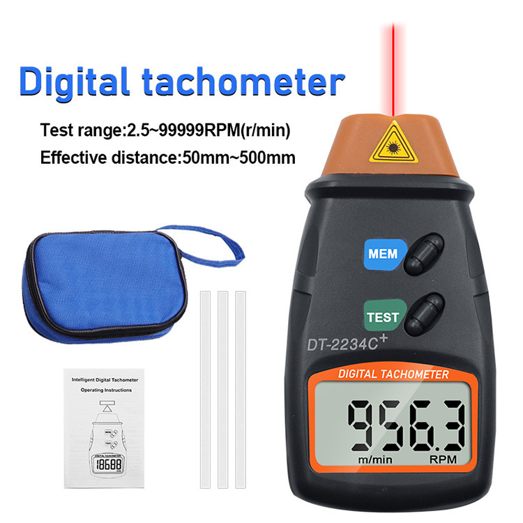 Профессиональный цифровой лазе – обзор и цена Tachometer Digital Laser Rpm