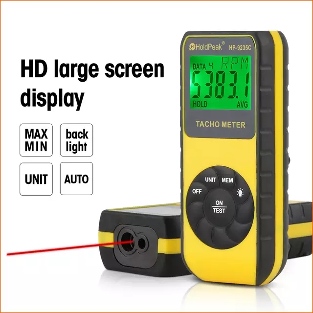 Лазерный тахометр HoldPeak, ци – обзор и цена Tachometer Digital Laser Rpm
