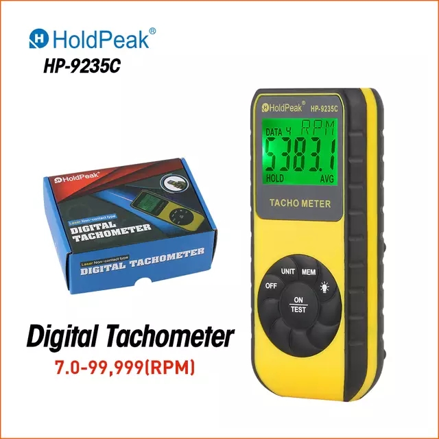 Лазерный тахометр HoldPeak, ци – обзор и цена Tachometer Digital Laser Rpm