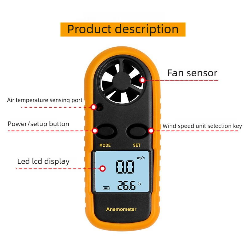Лидер продаж для карманного ум – обзор и цена Anemometer Digital Wind Speed
