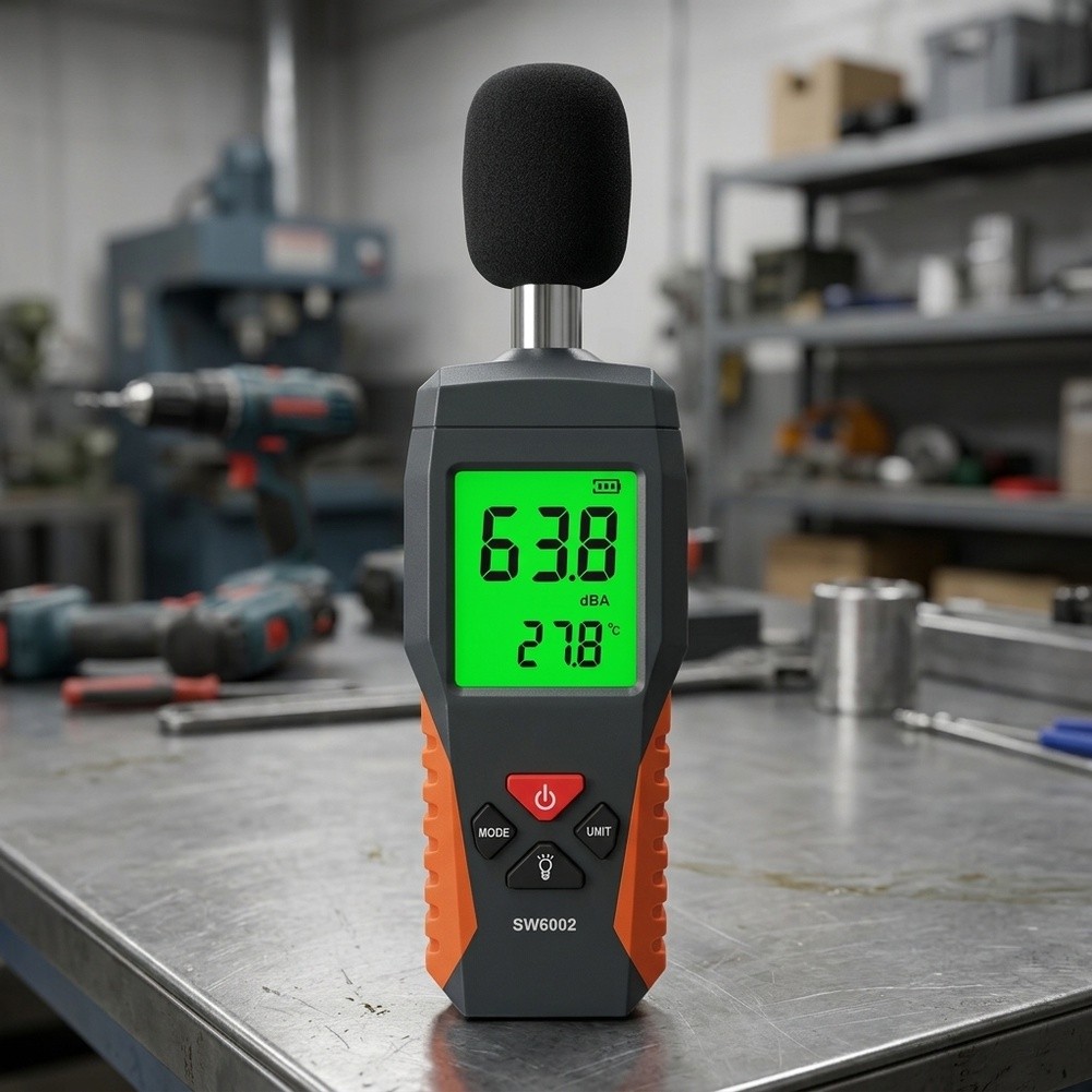 Цифровой шумомер SW6002, диапа – обзор и цена Sound Level Meter Db 30-130
