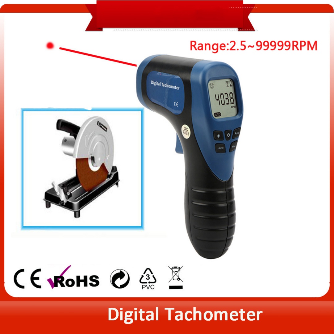 Бесконтактный цифровой лазерны – обзор и цена Tachometer Digital Laser Rpm