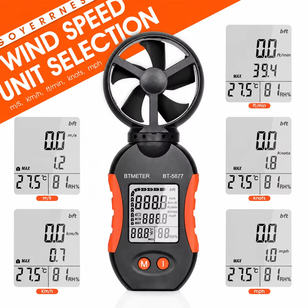 Цифровой анемометр, портативны – обзор и цена Anemometer Digital Wind Speed