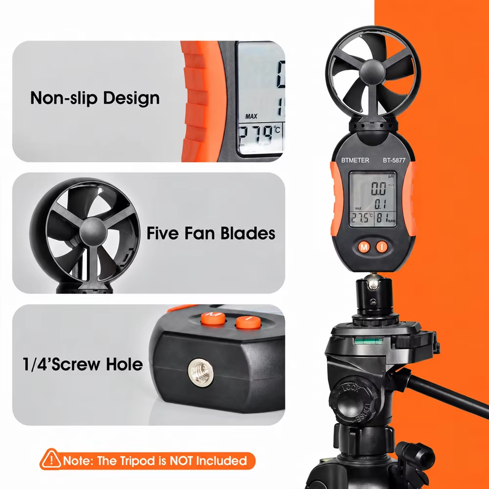 Цифровой анемометр, портативны – обзор и цена Anemometer Digital Wind Speed