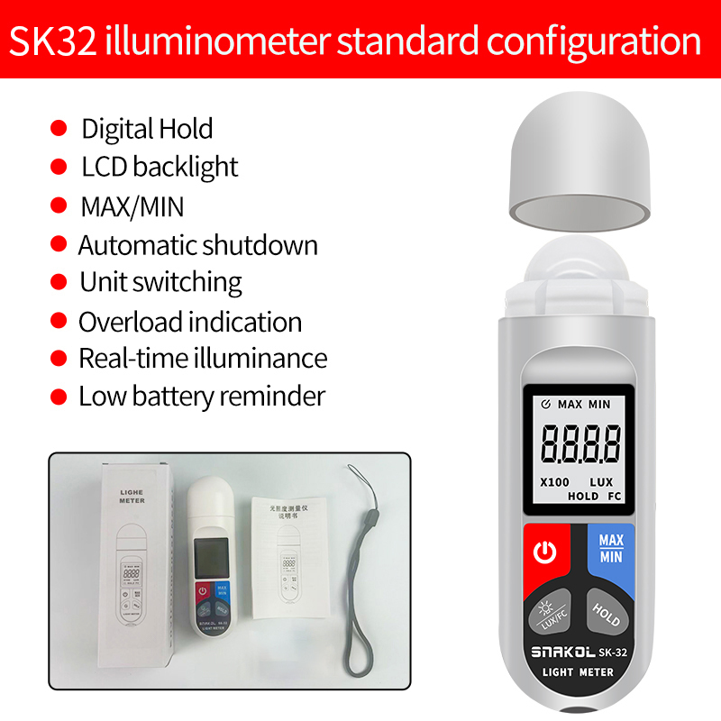 SK-32 цифровой измеритель осве – обзор и цена Lux Meter Digital Light
