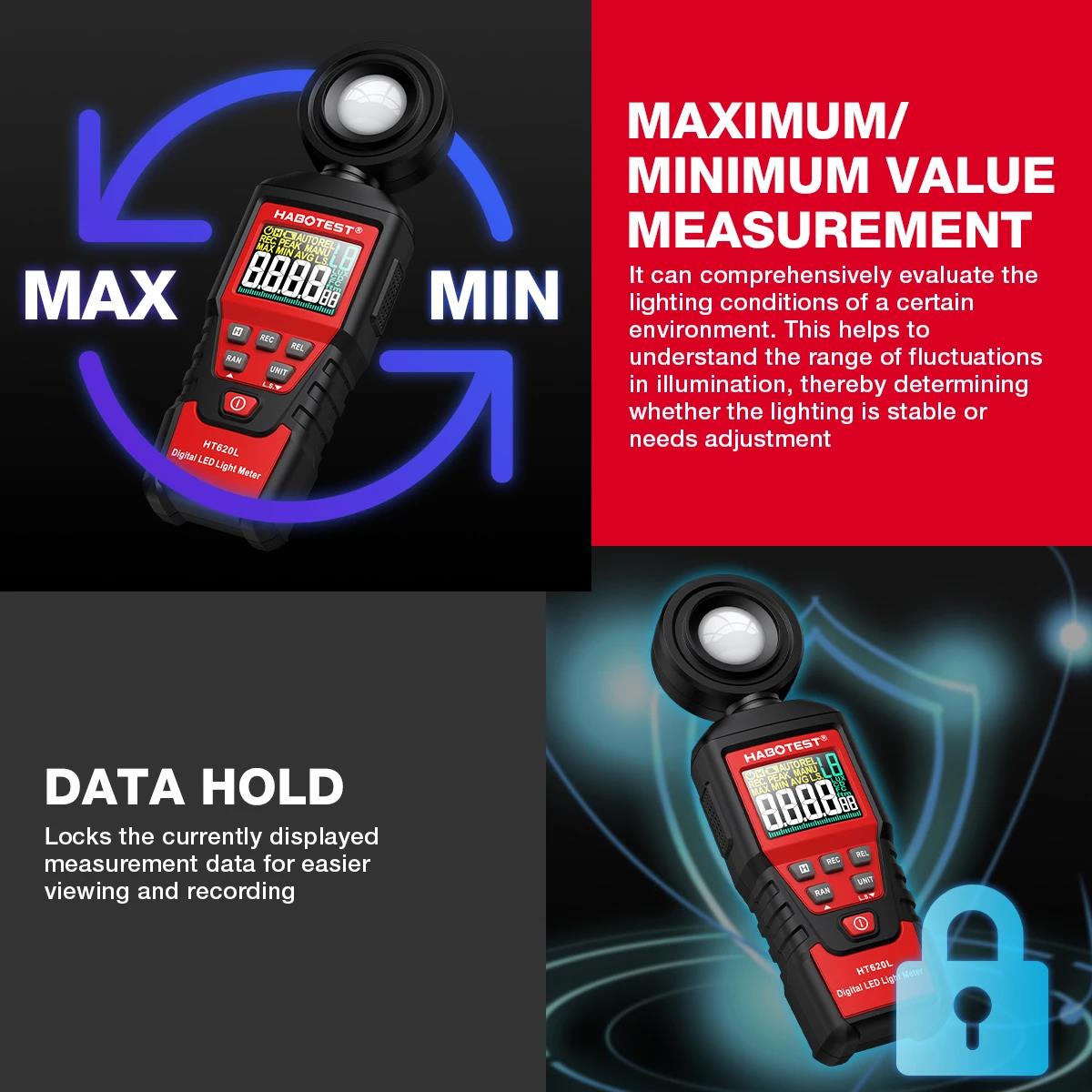 HABOTEST HT620 – цифровой изме – обзор и цена Lux Meter Digital Light
