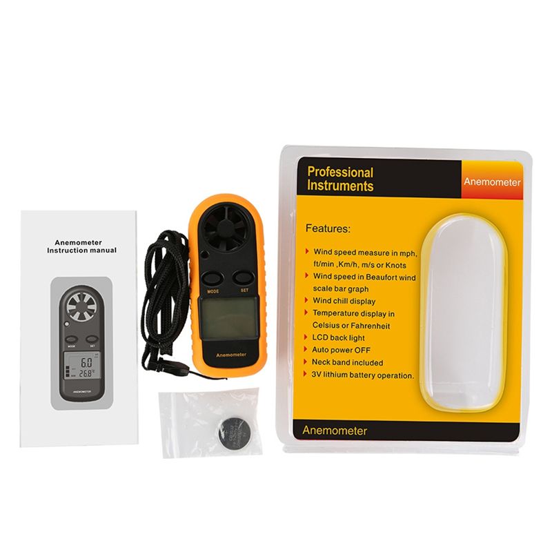 Анемометр A76I для измерения с – обзор и цена Anemometer Digital Wind Speed